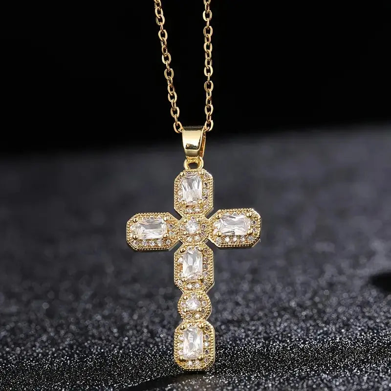 Cross Pendant Necklace for Women Jewelry Gift